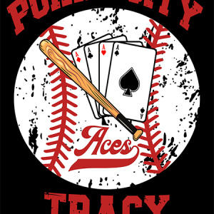 poker city aces baseball logo